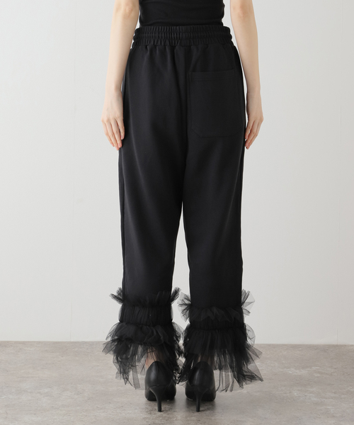 VIVIANO(ヴィヴィアーノ)の「【VIVIANO / ヴィヴィアーノ】Tulle Sweat Pants(その他パンツ・レディース・ブラック・MEDIUM/SMALL)」の12枚目の写真