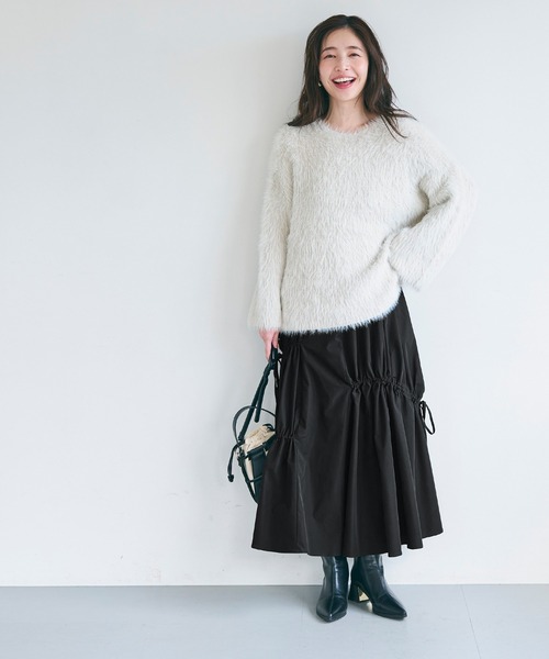 coca(coca)(コカ)の「ランダムリボン フレアスカート(スカート・レディース・ブラック/カーキ・L/M)」の14枚目の写真