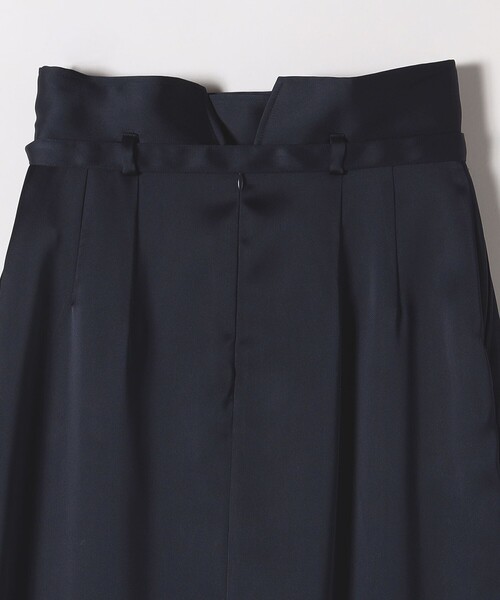 SHIPS any（シップス エニィ）の「SHIPS any:〈手洗い可能〉サテン ラップデザイン ロング タイト スカート（スカート・レディース・ネイビー/キャメル・38/36）」の15枚目の写真