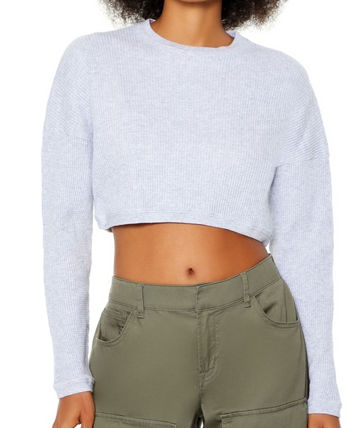 FOREVER 21(フォーエバー トゥエンティーワン)の「サーマルプルオーバー(その他トップス・レディース・ブラック/グレー/ホワイト系その他・SMALL/MEDIUM)」の1枚目の写真