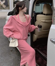 フード付きワンピース/桃色ピンク 楽天市場】ピンク パーカー（ワンピース｜レディースファッション）の通販