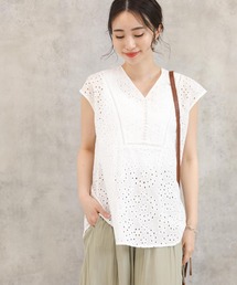 「Gready Brilliant」 「bois joli」半袖ブラウス FREE ブラック×ホワイト レディース Gready Brilliant 「Gready Brilliant」 「bois joli