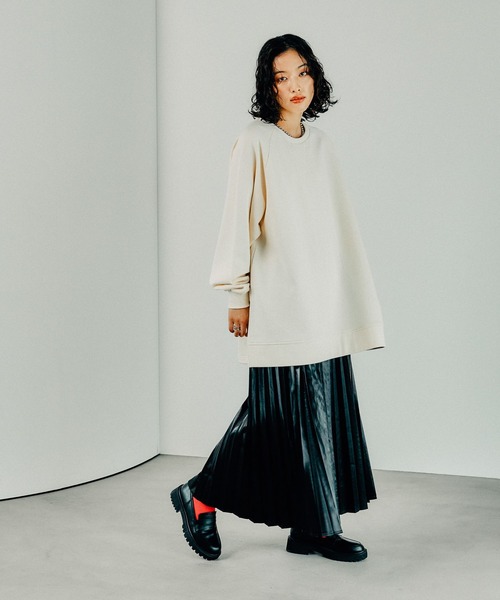 LEPSIM（レプシィム）の「グリッタープリーツスカート　203247（スカート・レディース・ブラック/グレー/カーキ/グリーン・FREE）」の12枚目の写真