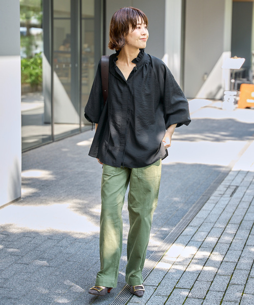 Spick and Span 新品❗️ハイブリットフリルリボンブラウス Spick & Span｜《追加》ハイブリットフリルリボンブラウス