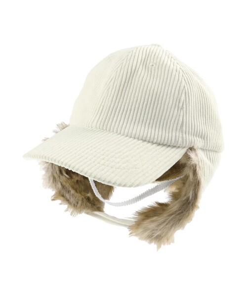 BRANSHES（ブランシェス）の「コーデュロイフライトキャップ（キャップ・キッズ・チャコールグレー/アイボリー・L/M/S）」の11枚目の写真