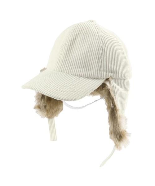 BRANSHES（ブランシェス）の「コーデュロイフライトキャップ（キャップ・キッズ・チャコールグレー/アイボリー・L/M/S）」の12枚目の写真