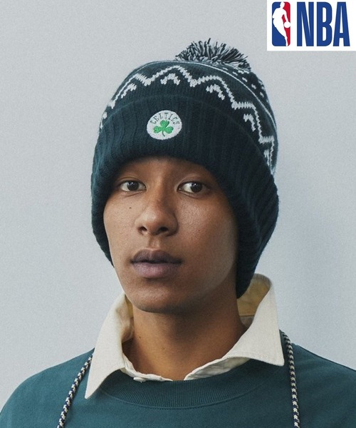 NBA（エヌビーエー）の「【NBA】チームボンボンワッチ（ニットキャップ/ビーニー・メンズ・パープル/レッド/ボルドー/グリーン・FREE）」の2枚目の写真