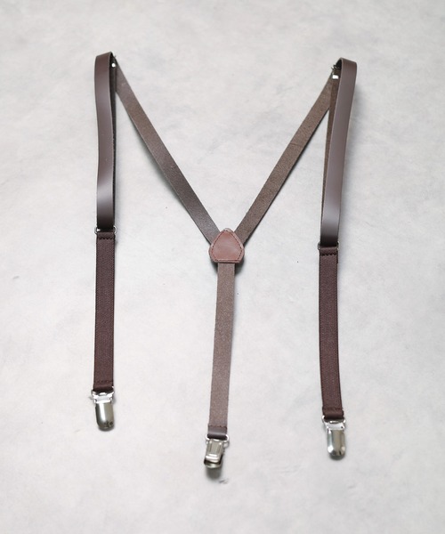 Dickies(ディッキーズ)の「【Dickies】Leather Suspender(サスペンダー・メンズ・ホワイト/ダークブラウン/ライトブラウン/ブラック・FREE)」の3枚目の写真