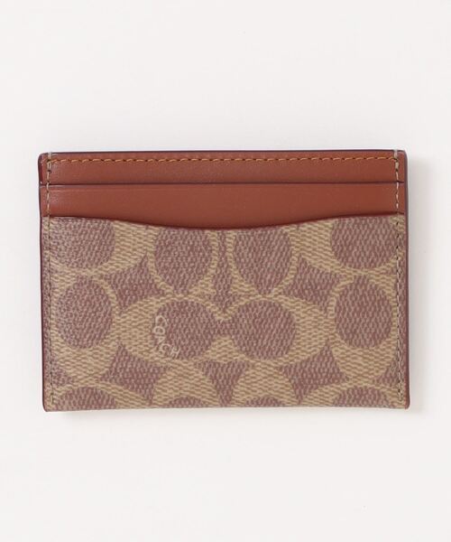 ホリデー エッセンシャル カード ケース・シグネチャー キャンバス・トレイン（カードケース）｜COACH（コーチ）