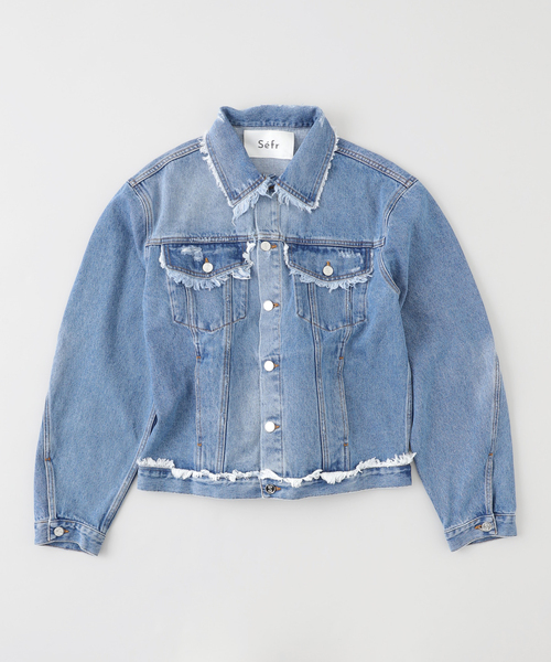 Sefr(セファ)の「Sefr(セファー) ALVAREZ DENIM JACKET(デニムジャケット・メンズ・ブルー系その他・SMALL/MEDIUM/LARGE)」の1枚目の写真