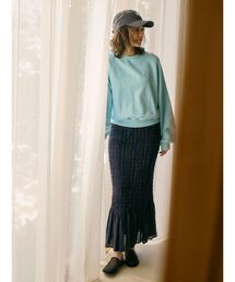 Ungrid（アングリッド）の「シャーリングデザインストライプスカート（スカート）」