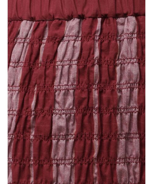 Ungrid（アングリッド）の「シャーリングデザインストライプスカート（スカート・レディース・レッド/ネイビー・FREE）」の12枚目の写真