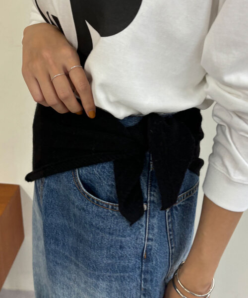 SHENERY（シーナリー）の「起毛スカーフ（ストール/ショール・レディース・グレー/ブラック・FREE）」の5枚目の写真