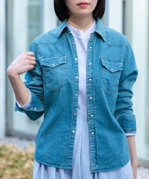 [D.M.G / ディーエムジー] 6ozデニム ウエスタンシャツ