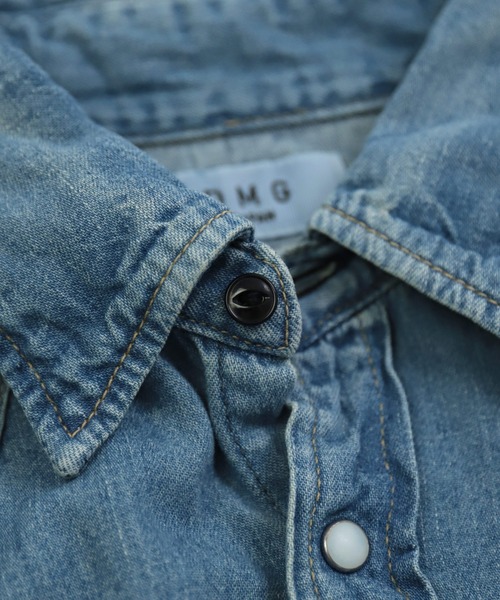 しぃオーダーページ レーザー デニム シャツ ・ライトブルー | GUCCI公式