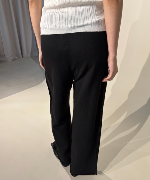 FUULLY STUDIO（フーリィーステューディオ）の「スウェットシームイージーパンツ（スウェットパンツ・レディース・ブラック/アイボリー/グレー・FREE）」の20枚目の写真