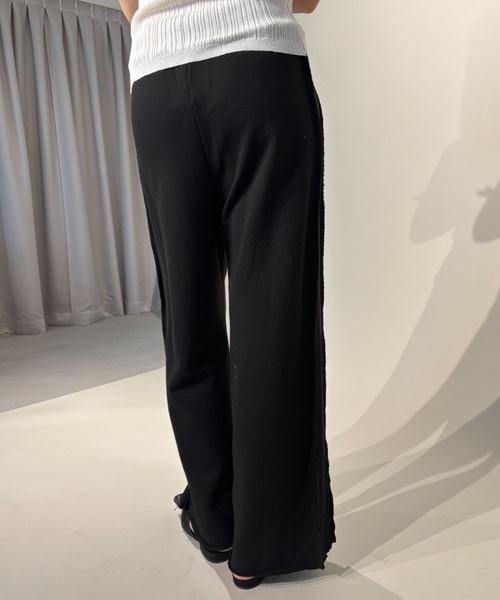 FUULLY STUDIO（フーリィーステューディオ）の「スウェットシームイージーパンツ（スウェットパンツ・レディース・ブラック/アイボリー/グレー・FREE）」の21枚目の写真