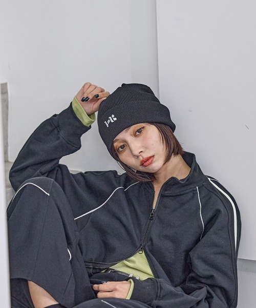 PAGEBOY（ページボーイ）の「ロゴビーニー（ニットキャップ/ビーニー・レディース・グレー/ブラック・FREE）」の10枚目の写真