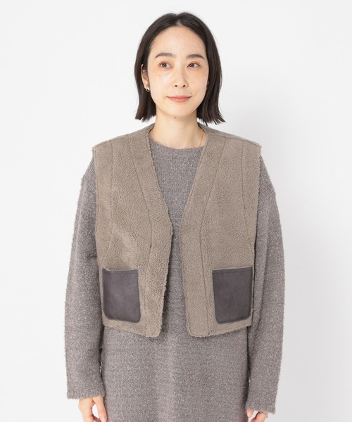 セール】リバーシブルショートベスト（ベスト）｜studio CLIP