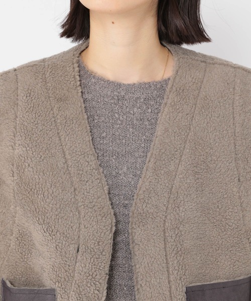 セール】リバーシブルショートベスト（ベスト）｜studio CLIP