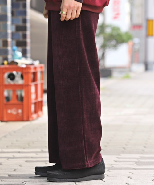 LUXSTYLE(ラグスタイル)の「コーデュロイワイドイージーパンツ(その他パンツ・メンズ・ブラウン/ワインレッド/チャコールグレー/ブラック・L/M)」の6枚目の写真