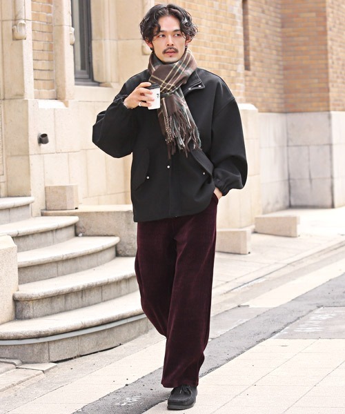 LUXSTYLE(ラグスタイル)の「コーデュロイワイドイージーパンツ(その他パンツ・メンズ・ブラウン/ワインレッド/チャコールグレー/ブラック・L/M)」の8枚目の写真