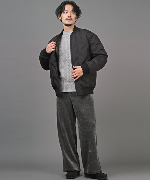 LUXSTYLE(ラグスタイル)の「コーデュロイワイドイージーパンツ(その他パンツ・メンズ・ブラウン/ワインレッド/チャコールグレー/ブラック・L/M)」の9枚目の写真