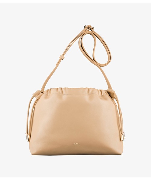 A.P.C. ベージュ レザー ショルダーバッグ A.P.C. | バッグの商品一覧 | A.P.C. | アーペーセー日本公式