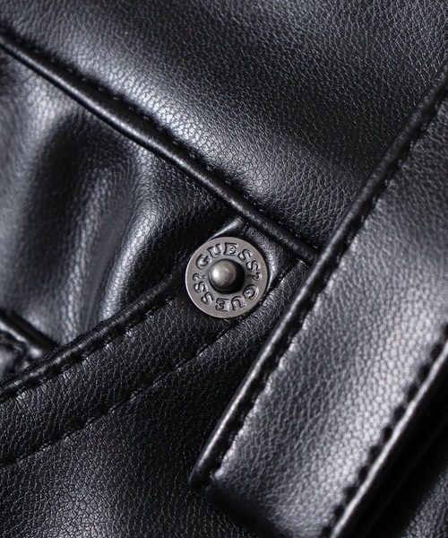 Guess(ゲス)の「GUESS GO RAYMOND PU CARPENTER PANT 合成皮革 ワイドペインターパンツ(その他パンツ・メンズ・ブラック・30/31/32)」の7枚目の写真