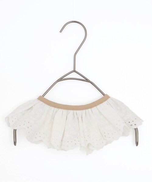 p.premier（ピードットプルミエ）の「おめかしフリルワンピースロンパス&レースつけ衿セット（ロンパース・キッズ・アイボリー/ベージュ・70/80）」の4枚目の写真