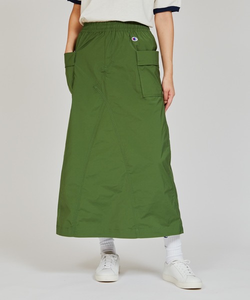 Champion(チャンピオン)の「【Champion/チャンピオン】レディース ロングスカート(その他パンツ・レディース・オリーブ/レッド系その他3/ダークネイビー・LARGE/MEDIUM)」の2枚目の写真