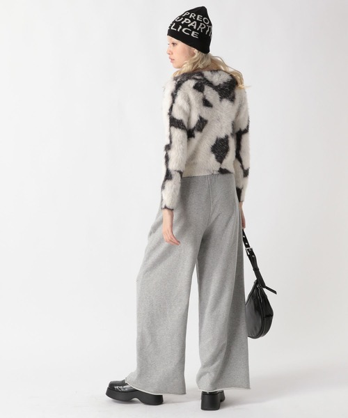 FOREVER 21（フォーエバー トゥエンティーワン）の「【2025SS】スプレー加工スウェットワイドパンツ（スウェットパンツ・レディース・ブラック/カーキ/グレー・SMALL/MEDIUM）」の17枚目の写真