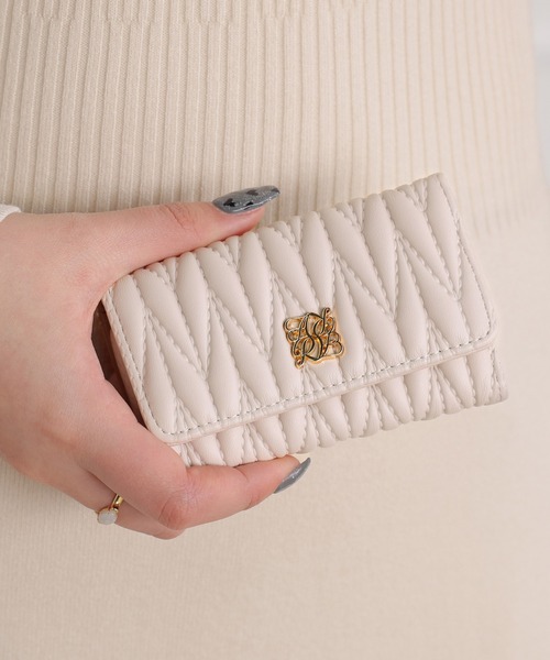 ALTROSE（アルトローズ）の「キーケース 鍵 鍵入れ キルト ロージア（キーケース/キーアクセサリー・レディース・グレイッシュベージュ/アイボリー/ブラック/ブルー/ピンク/ライトグリーン/ライトイエロー/グレー・FREE）」の18枚目の写真