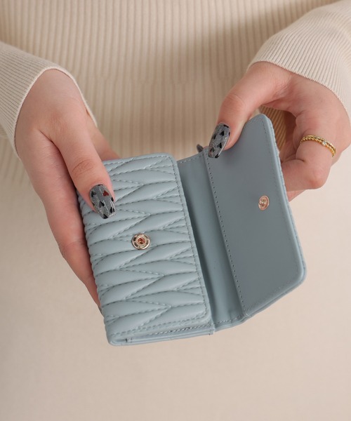 ALTROSE（アルトローズ）の「キーケース 鍵 鍵入れ キルト ロージア（キーケース/キーアクセサリー・レディース・グレイッシュベージュ/アイボリー/ブラック/ブルー/ピンク/ライトグリーン/ライトイエロー/グレー・FREE）」の12枚目の写真