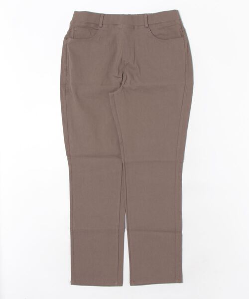 BELLUNA PLUS(ベルーナ)の「裏起毛ツイル素材ストレッチパンツ70丈(その他パンツ・レディース・ブラック/ライトグレー/ブラウン/ネイビー・SMALL/MEDIUM/LARGE/X-LARGE)」の3枚目の写真