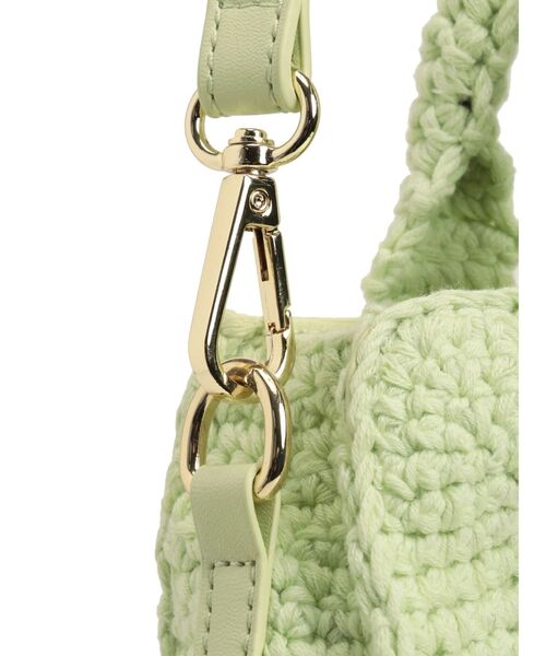 MERCURYDUO（マーキュリーデュオ）の「【MARY QUANTコラボ】クロシェ風ロゴバッグ（ハンドバッグ・レディース・オフホワイト/ピンク/ブルー/グリーン/ブラック・FREE）」の18枚目の写真