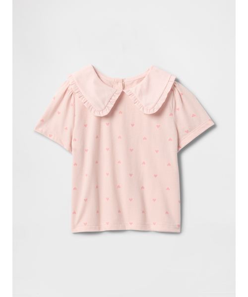 GAP（ギャップ）の「ラッフルフリルカラートップス (幼児・ベビー)（Tシャツ/カットソー・キッズ・オフホワイト/ブラック/ピンク・100cm/80ｃｍ/95cm/110cm/90cm/105cm）」の3枚目の写真