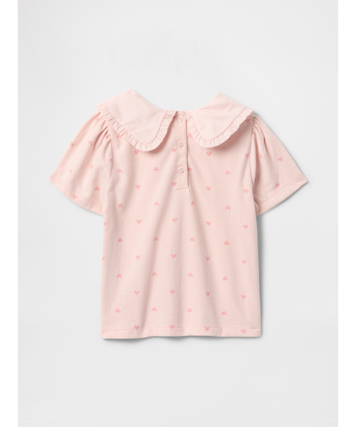 GAP（ギャップ）の「ラッフルフリルカラートップス (幼児・ベビー)（Tシャツ/カットソー・キッズ・オフホワイト/ブラック/ピンク・100cm/80ｃｍ/95cm/110cm/90cm/105cm）」の4枚目の写真