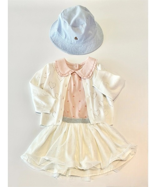 GAP（ギャップ）の「ラッフルフリルカラートップス (幼児・ベビー)（Tシャツ/カットソー・キッズ・オフホワイト/ブラック/ピンク・100cm/80ｃｍ/95cm/110cm/90cm/105cm）」の5枚目の写真