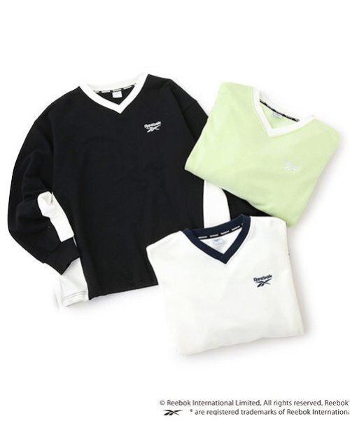 LOVETOXIC（ラブトキシック）の「【Reebok】ルーズスウェット（スウェット・キッズ・オフホワイト/ブラック/ライトグリーン・L:160cm/S:140cm/M:150cm/LL(170cm)）」の12枚目の写真