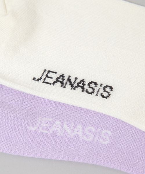 JEANASIS(ジーナシス)の「JSロゴラインソックス/286238(ソックス/靴下・レディース・ブラック系その他/パープル系その他/ホワイト系その他・FREE)」の12枚目の写真