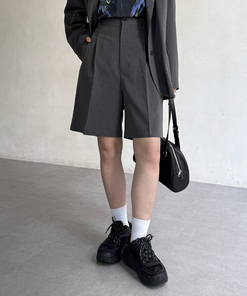 CPCM(シーピーシーエム)の「タックショートパンツ(その他パンツ・レディース・ベージュ系その他/ネイビー/グレー/グレー系その他・FREE)」の6枚目の写真