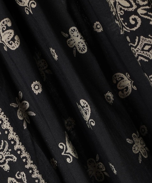 CRAFT STANDARD BOUTIQUE(クラフトスタンダードブティック)の「【追加】パネル柄ウエスト切り替えボリュームワンピース ◆(ワンピース・レディース・チャコールグレー/ブルー/ライトベージュ/ライトグリーン・FREE)」の13枚目の写真