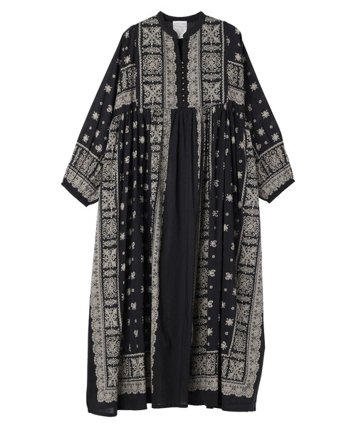 CRAFT STANDARD BOUTIQUE(クラフトスタンダードブティック)の「【追加】パネル柄ウエスト切り替えボリュームワンピース ◆(ワンピース・レディース・チャコールグレー/ブルー/ライトベージュ/ライトグリーン・FREE)」の15枚目の写真