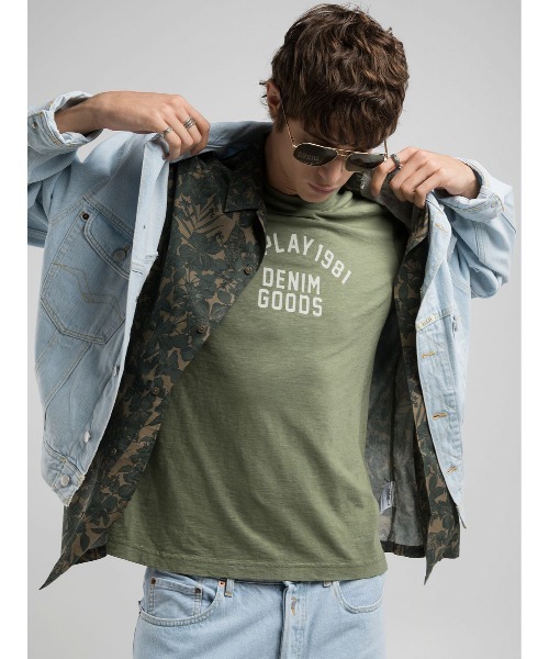 REPLAY（リプレイ）の「ガーメントダイ スラブジャ－ジープリントＴシャツ（Tシャツ/カットソー・メンズ・アーミー/ダークブラック・MEDIUM/LARGE/X-LARGE/SMALL）」の6枚目の写真