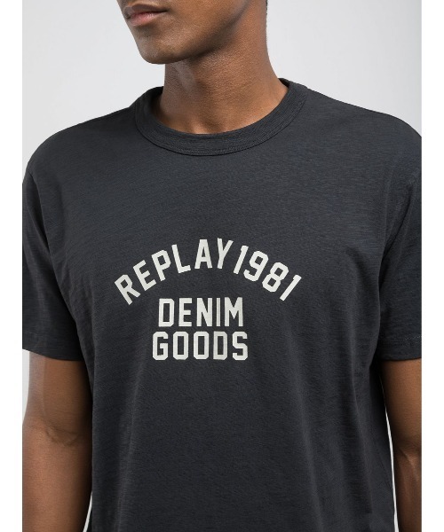 REPLAY（リプレイ）の「ガーメントダイ スラブジャ－ジープリントＴシャツ（Tシャツ/カットソー・メンズ・アーミー/ダークブラック・MEDIUM/LARGE/X-LARGE/SMALL）」の8枚目の写真