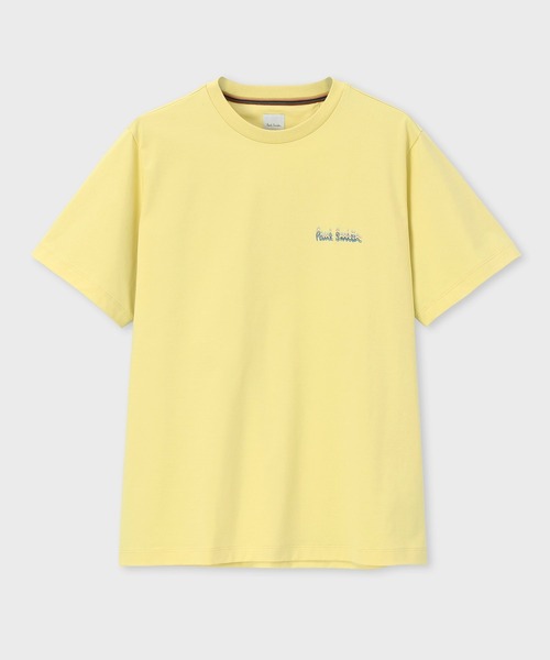Paul Smith(ポールスミス)の「"Afterimage Logo" Tシャツ / 153506 919T(Tシャツ/カットソー・メンズ・ライトイエロー/ミント/ネイビー/ホワイト・X-LARGE/LARGE/MEDIUM/SMALL/XX-LARGE)」の4枚目の写真