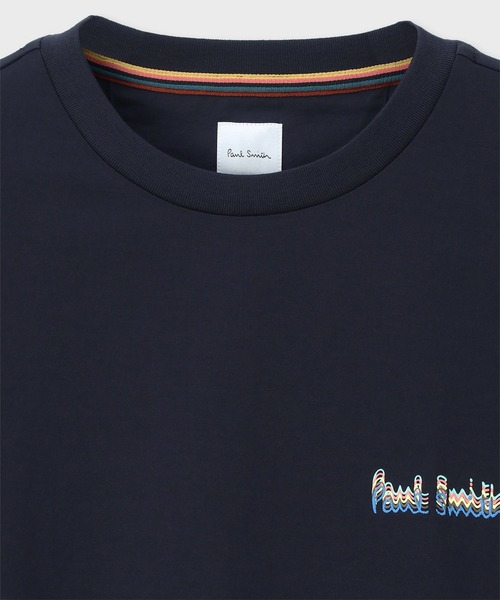 Paul Smith(ポールスミス)の「"Afterimage Logo" Tシャツ / 153506 919T(Tシャツ/カットソー・メンズ・ライトイエロー/ミント/ネイビー/ホワイト・X-LARGE/LARGE/MEDIUM/SMALL/XX-LARGE)」の5枚目の写真