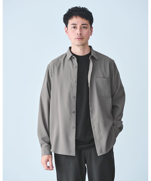 【green label relaxing】ドレープ リラックス 長袖 シャツ green label relaxing（グリーンレーベルリラクシング）の