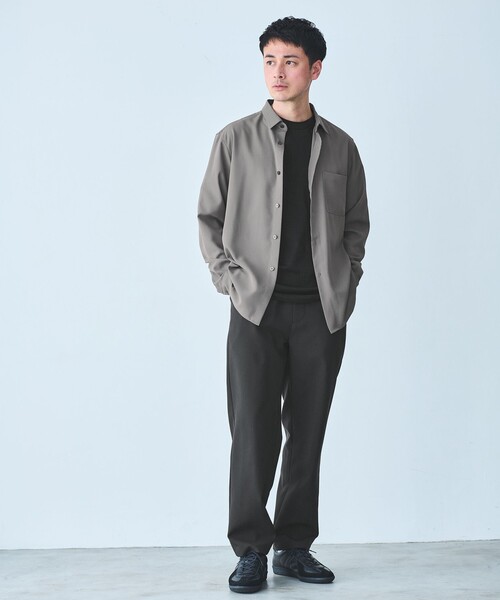WEB限定】JUST fit ソフトドレープ 長袖 シャツ（シャツ